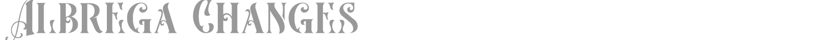 Albrega Changes font preview